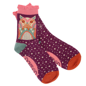 Owl by moonlight socks