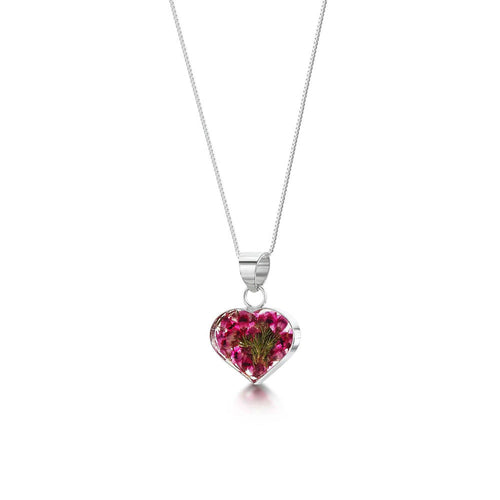 Heather heart necklace