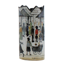 Load image into Gallery viewer, L.S Lowry market scene vase